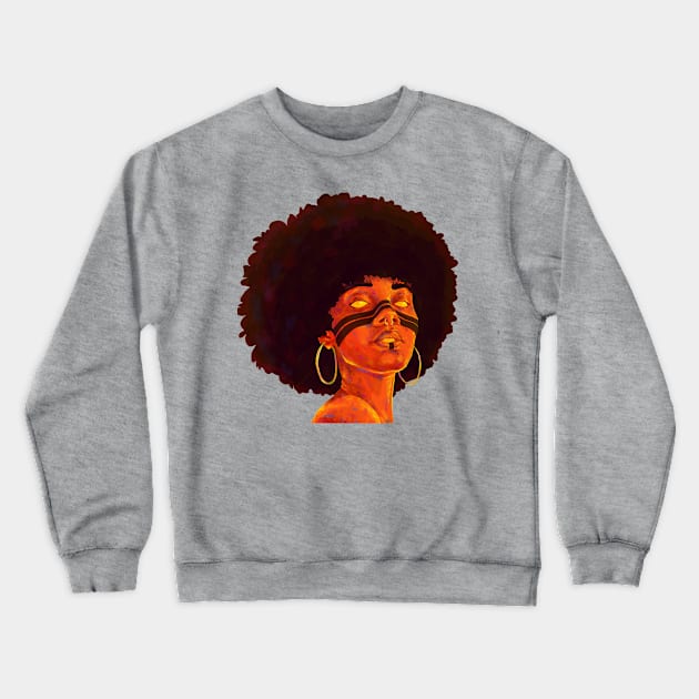 Yellow Sisi Crewneck Sweatshirt by GreenCreature